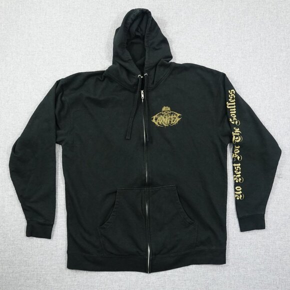 Carnifex Bury Me In Blasphemy Zip Hoodie Black Deathcore Band Sweatshirt XL - Picture 3 of 5
